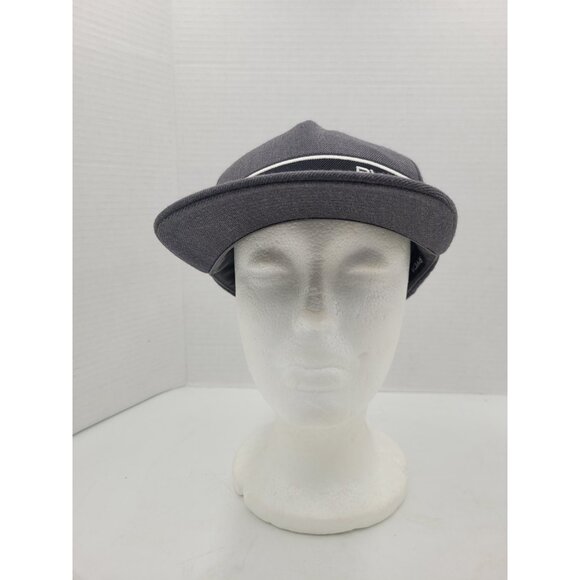RVCA Hat Cap Strapback Mens Adjustable Gray Charcoal Logo Spell Out One Size - Picture 3 of 9